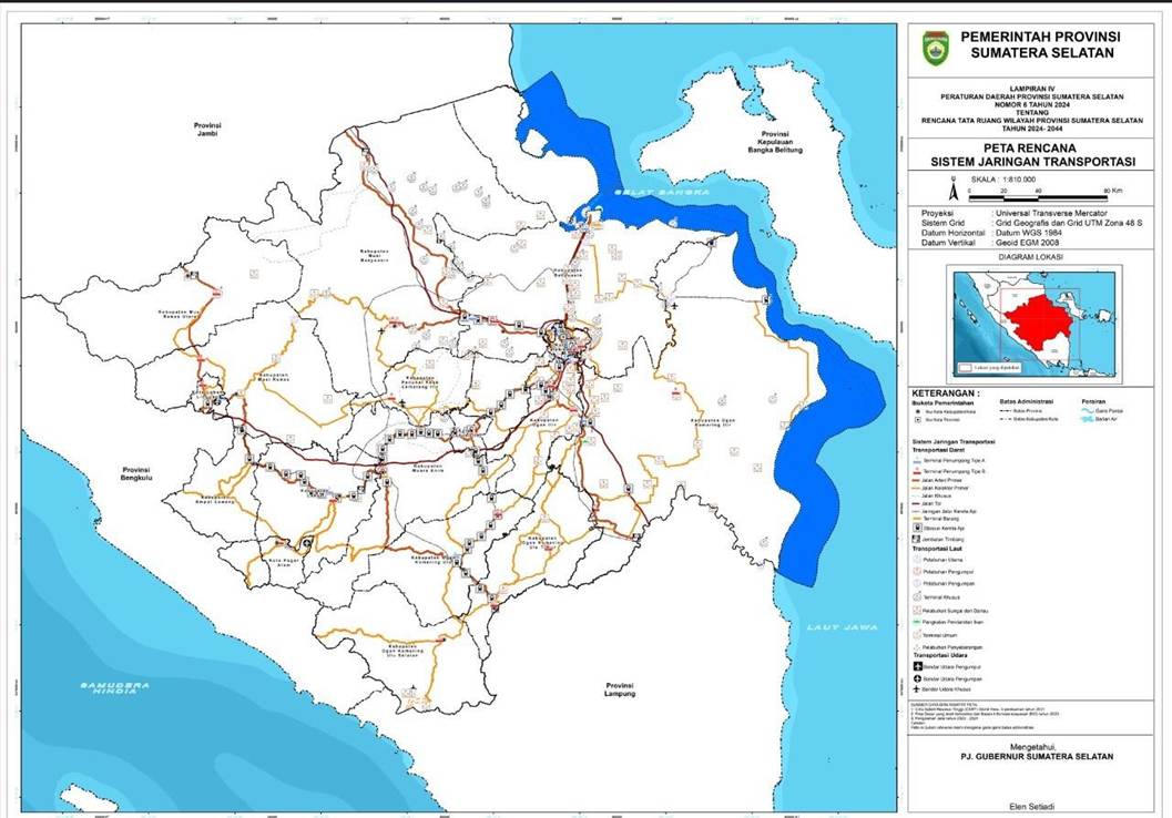 Gambar 3.3 Peta Rencana Sistem Jaringan Transportasi